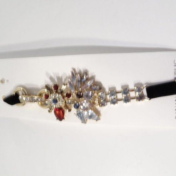 NWT 78 Banana Republic Treasure Trove Firework Savannah Crystal Toggle Bracelet - Picture 2 of 7